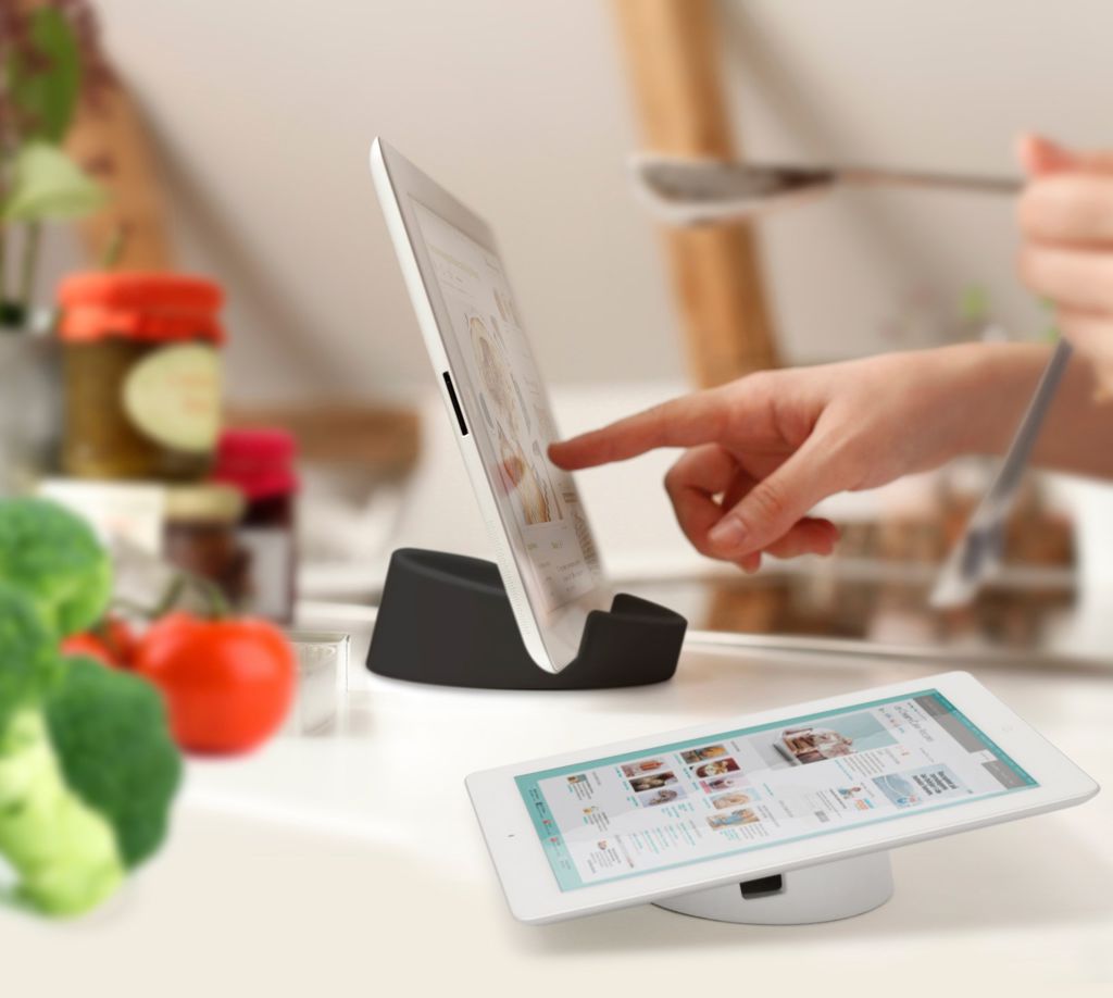 Outlook naaien Voeding Tabletstandaard en kookboekstandaard - grijs - Bosign - Laptray