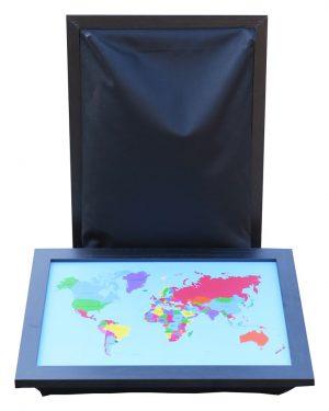 Schootkussen-Wereldkaart-Multicolor