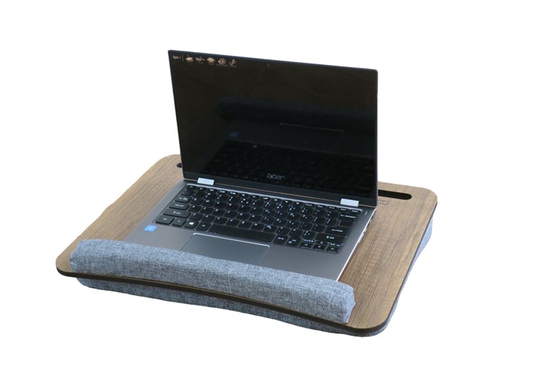Laptoptafel-Laptopstandaard-met-Polssteun-Walnoot-Houtnerf