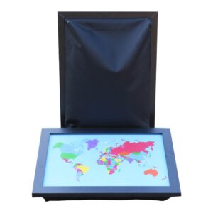 Laptray _ Schootkussen Wereldkaart Multicolor