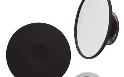 Make-Up + scheerspiegel 5x vergrotend met magneet – zwart
